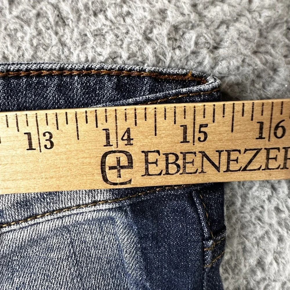 KUT From The Kloth Reese Ankle Straight Leg Jeans Womens Size 4 Two Tone Blue
